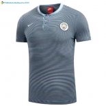 Polo Manchester City 2017 2018 Gris Clair