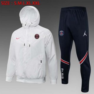 Coupe Vent Paris Saint Germain Ensemble Complet 2022 Blanc Noir Coupe Vent Paris Saint Germain Ensemble Complet 2022 Blanc Noir