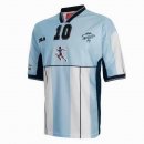 Maillot Argentine NO.10 Maradona Domicile Retro 2001 Bleu