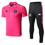 Polo Paris Saint Germain Ensemble Complet 2019 2020 Rose Noir