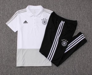 Polo Allemagne Ensemble Complet 2018 Gris Blanc