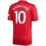 Maillot Manchester United NO.10 Rashford Domicile 2020 2021 Rouge