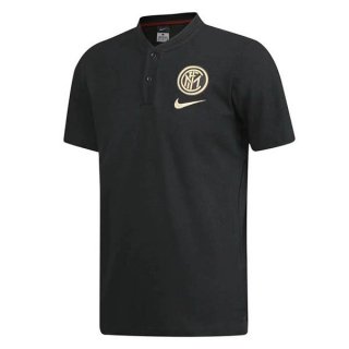 Polo Inter Milan 2019 2020 Negro Jaune Polo Inter Milan 2019 2020 Negro Jaune
