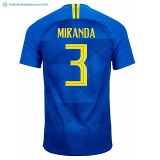 Maillot Brésil Exterieur Miranda 2018 Bleu Maillot Brésil Exterieur Miranda 2018 Bleu