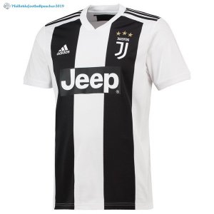Maillot Juventus Domicile Ronaldo 2018 2019 Blanc Noir