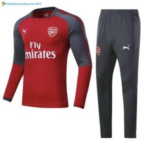 Survetement Arsenal 2017 2018 Rouge Gris Marine