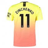 Maillot Manchester City NO.11 Zinchenko Third 2019 2020 Orange