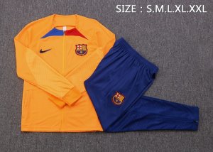 Survetement Barcelone 2023 Orange Bleu