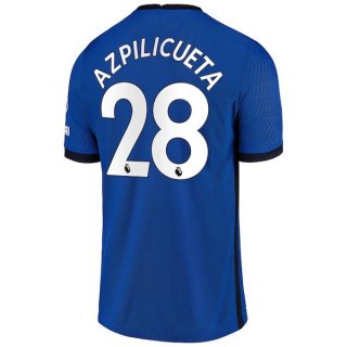 Maillot Chelsea NO.28 Azpilicueta Domicile 2020 2021 Bleu Maillot Chelsea NO.28 Azpilicueta Domicile 2020 2021 Bleu