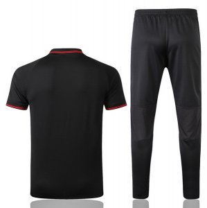 Polo Ensemble Complet Manchester United 2019 2020 Noir Rouge