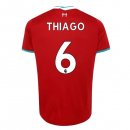 Maillot Liverpool NO.6 Thiago Domicile 2020 2021 Rouge