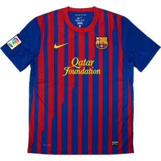 Thailande Maillot Barcelona Replica Domicile Retro 2011 2012 Bleu Rouge