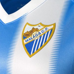 Maillot Málaga Domicile Femme 2018 2019 Bleu Blanc