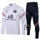 Survetement Paris Saint Germain 2021 2022 Blanc Noir