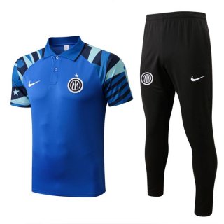 Polo Inter Milan Ensemble Complet 2022 2023 Bleu