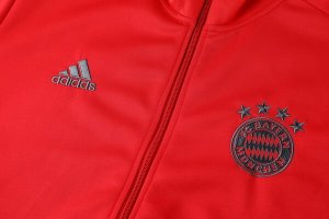 Survetement Bayern Munich 2018 2019 Rouge Gris Clair