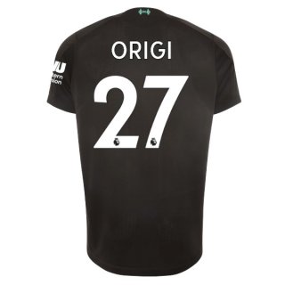 Maillot Liverpool NO.27 Origi Third 2019 2020 Noir