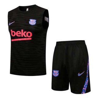 Maillot Barcelona Sans Manches 2022 Noir Maillot Barcelona Sans Manches 2022 Noir