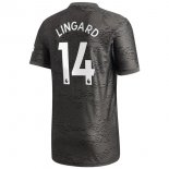 Maillot Manchester United NO.14 Lingard Exterieur 2020 2021 Noir