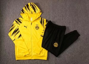 Sweat Shirt Capuche Borussia Dortmund 2021 2022 Jaune