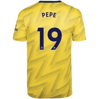 Maillot Arsenal NO.19 Pepe Exterieur 2019 2020 Jaune Maillot Arsenal NO.19 Pepe Exterieur 2019 2020 Jaune
