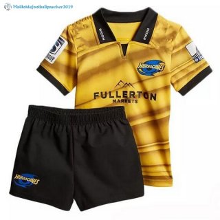 Maillot Rugby Hurricanes Domicile Enfant 2018 Jaune