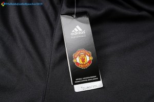 Survetement Manchester United Enfant 2017 2018 Noir Blanc