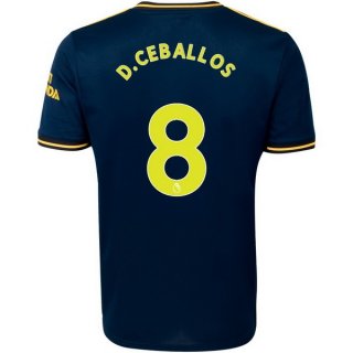 Maillot Arsenal NO.8 D.Ceballos Third 2019 2020 Bleu Maillot Arsenal NO.8 D.Ceballos Third 2019 2020 Bleu