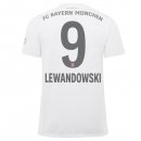 Maillot Bayern Munich NO.9 Lewandowski Exterieur 2019 2020 Blanc