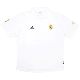 Maillot Real Madrid Domicile Retro 2001 2002 Blanc Maillot Real Madrid Domicile Retro 2001 2002 Blanc