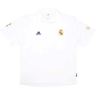 Maillot Real Madrid Domicile Retro 2001 2002 Blanc