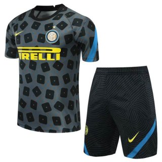 Entrainement Inter Milan Ensemble Complet 2020 2021 Gris