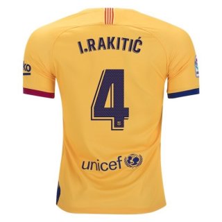 Maillot Barcelona NO.4 I.Rakitic Exterieur 2019 2020 Jaune