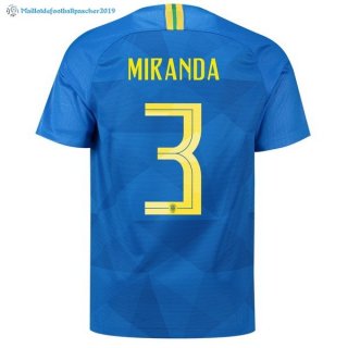 Maillot Brésil Exterieur Miranda 2018 Bleu Maillot Brésil Exterieur Miranda 2018 Bleu