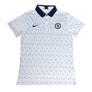 Polo Chelsea 2020 2021 Blanc Polo Chelsea 2020 2021 Blanc