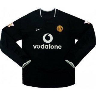 Maillot Manchester United Exterieur ML Retro 2003 2005 Noir