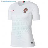 Maillot Portugal Exterieur Femme 2018 Blanc