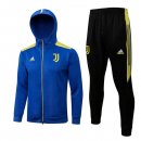 Sweat Shirt Capuche Ensemble Complet Juventus 2022 2023 Bleu