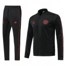 Survetement Manchester United 2019 2020 Noir Rouge