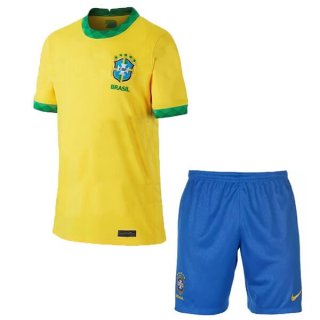 Maillot Brésil Domicile Enfant 2020 Jaune Maillot Brésil Domicile Enfant 2020 Jaune