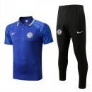 Polo Chelsea Ensemble Complet 2022 2023 Bleu