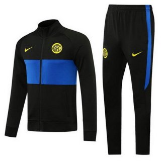 Survetement Inter Milan 2020 2021 Noir Bleu Jaune