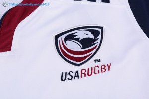 Maillot Rugby États-Unis Domicile 2017 2018 Blanc