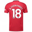 Maillot Manchester United NO.18 B. Fernandes Domicile 2019 2020 Rouge