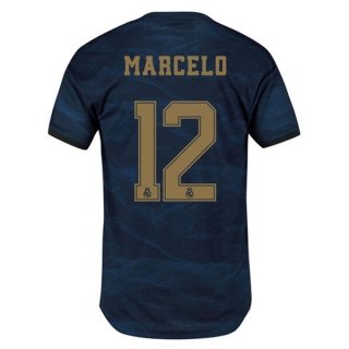 Maillot Real Madrid NO.12 Marcelo Exterieur 2019 2020 Bleu Maillot Real Madrid NO.12 Marcelo Exterieur 2019 2020 Bleu