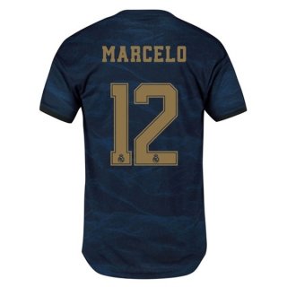 Maillot Real Madrid NO.12 Marcelo Exterieur 2019 2020 Bleu