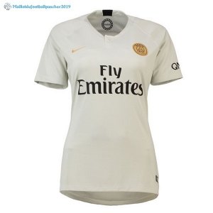 Maillot Paris Saint Germain Exterieur Femme 2018 2019 Blanc