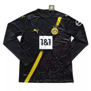 Thailande Maillot Borussia Dortmund Exterieur ML 2020 2021 Noir