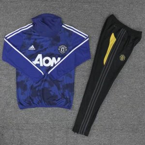 Survetement Manchester United 2019 2020 Bleu Noir Blanc
