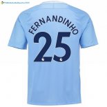 Maillot Manchester City Domicile Fernandinho 2017 2018